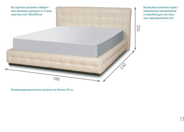 Кровать Milan